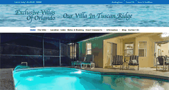 Desktop Screenshot of exclusivevillasoforlando.com